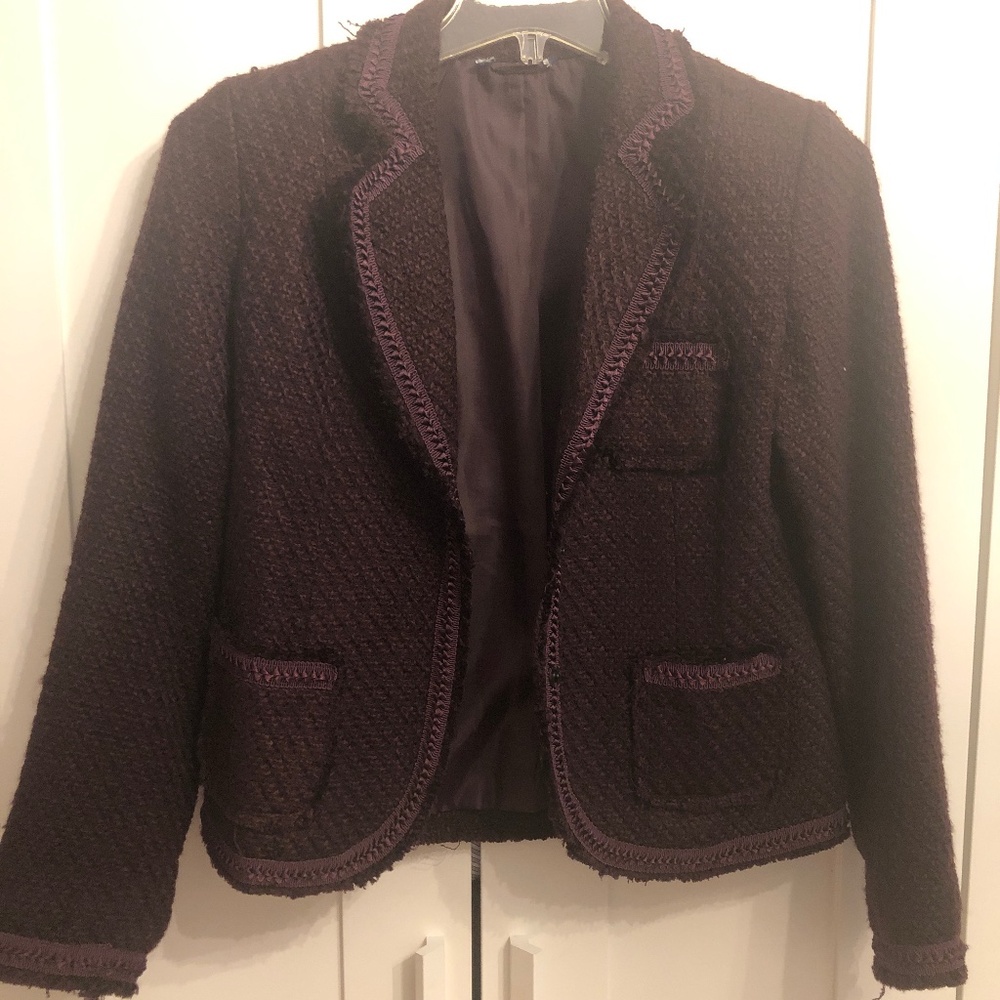 Vintage Classic Purple Chanel Style Blazer s-m